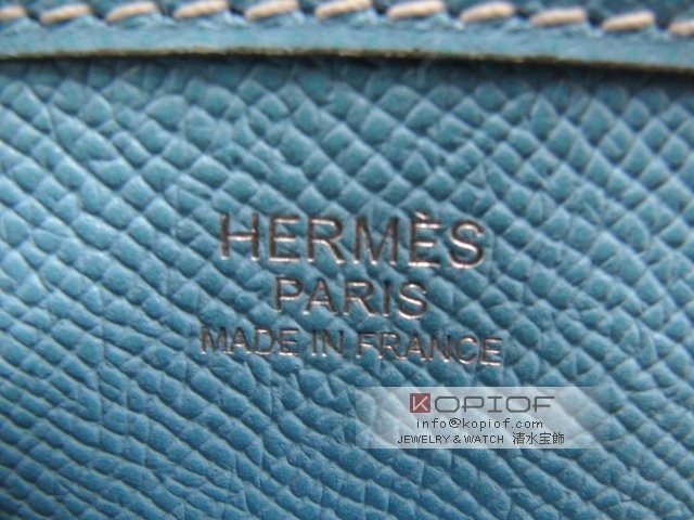 エルメス エヴリン スーパーコピー(トロワ)PMヴォーエプソン セレスト(金具シルバー) her122